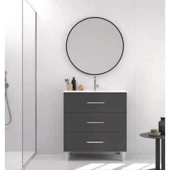 mueble baño gris ceniza