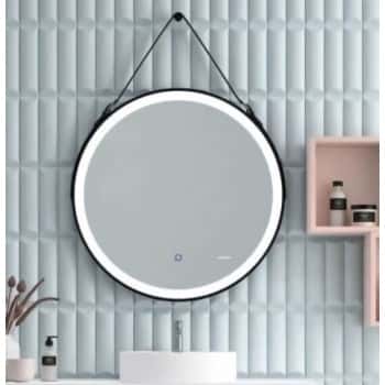 espejo con correa piel