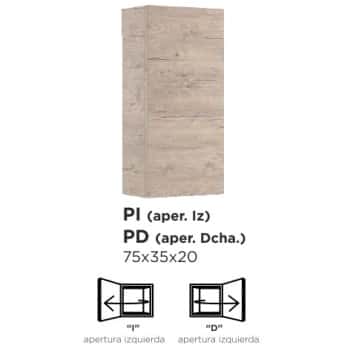 columna baño suspendida