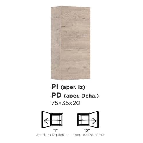 columna baño suspendida