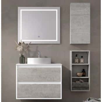 mueble baño con lavabo sobreencimera