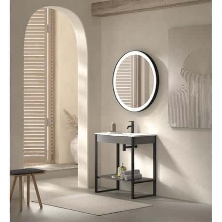 estructura metalica negra mate