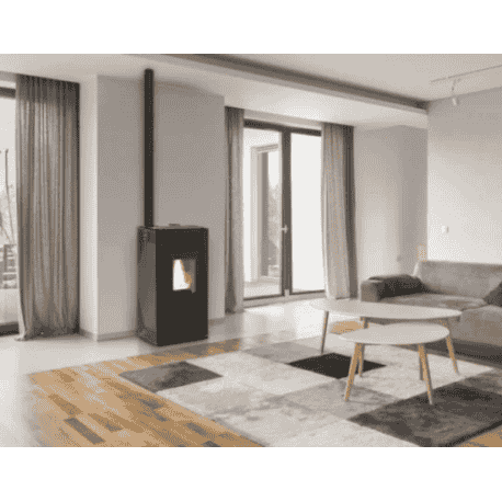 estufa pellet con salida vertical