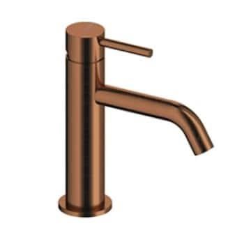 monomando lavabo oro rosa cepillado