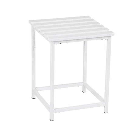 banqueta baño blanco