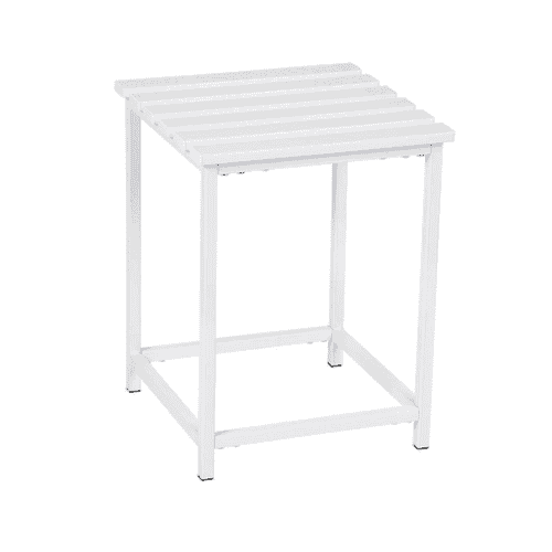 banqueta baño blanco