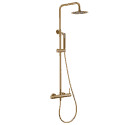columna ducha oro cepillado