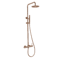 columna ducha monomando oro rosa cepillado