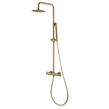 columna ducha termostatica oro cepillado