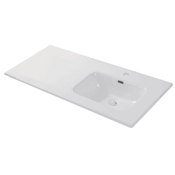 encimera para mueble desplazada