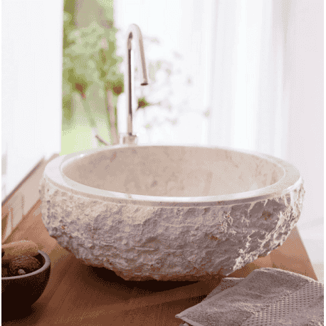 lavabo marmol crema marfil