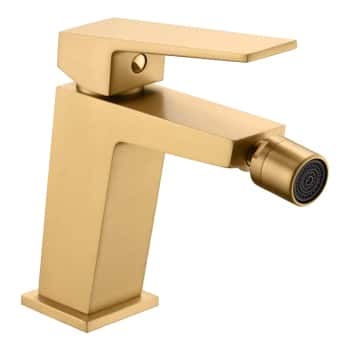 monomando bide oro cepillado