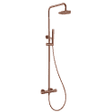 columna ducha termostatica oro rosa cepillado