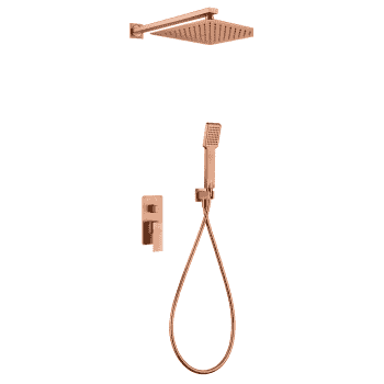 ducha empotrada oro rosa cepillado