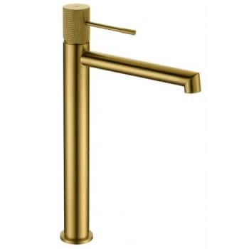 monomando alto line oro cepillado