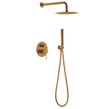 columna ducha empotrada line oro cepillado