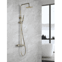 Columna ducha line oro cepillado