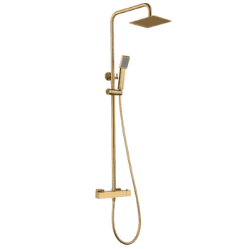 columna ducha art termostatica oro cepillado