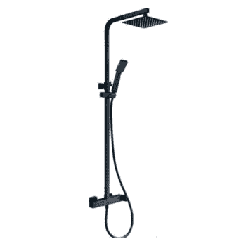 columna ducha fiyi negro mate