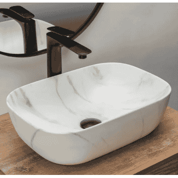 lavabo oval calacatta