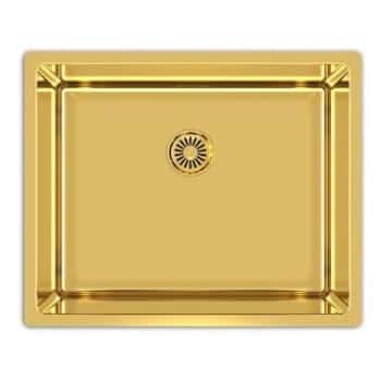 fregadero oro cepillado