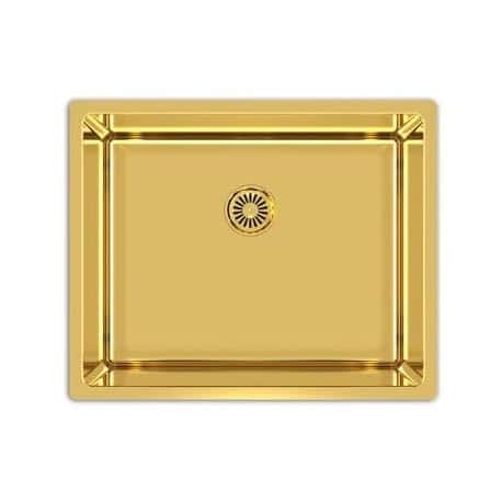 fregadero oro cepillado