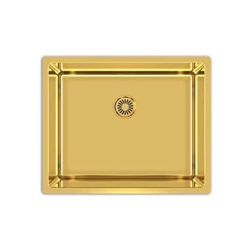 fregadero oro cepillado