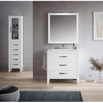 mueble baño rustico 3 cajones