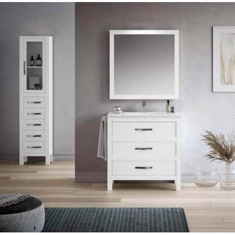 mueble baño rustico 3 cajones