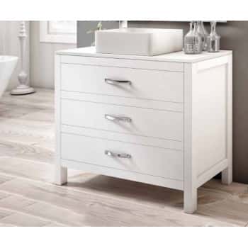 mueble baño con encimera marmol