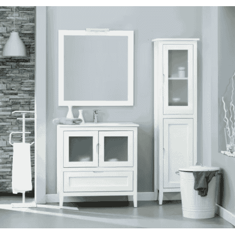 mueble baño blanco
