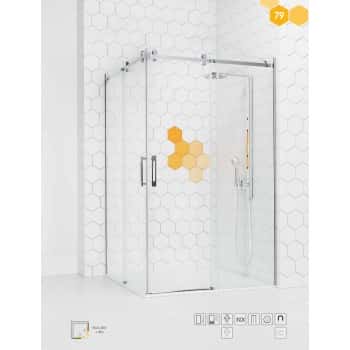 mampara acero angular