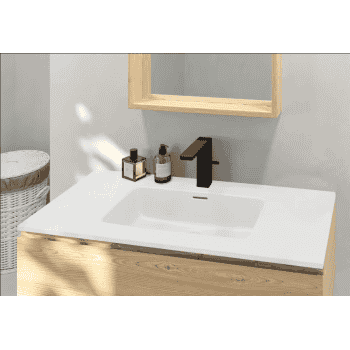 lavabo porcelana blanco mate