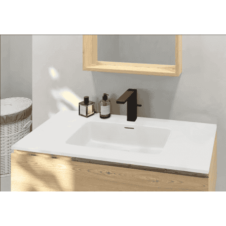 lavabo porcelana blanco mate