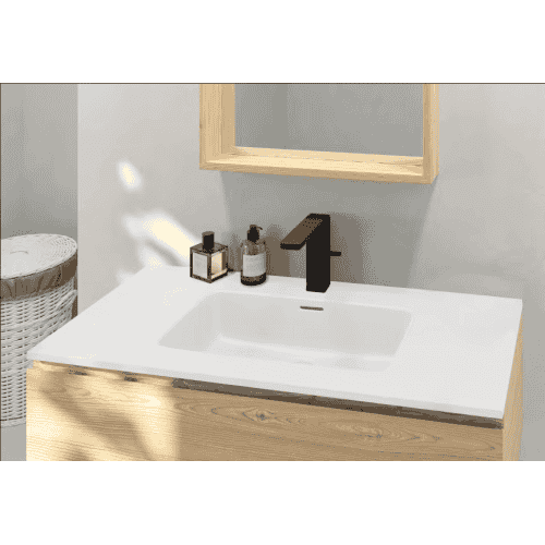 lavabo porcelana blanco mate