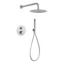 equipo ducha monza niquel cepillado termostatico