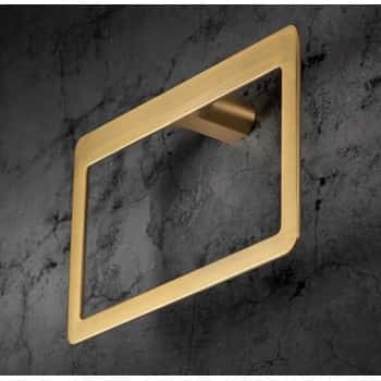 toallero anilla oro cepillado