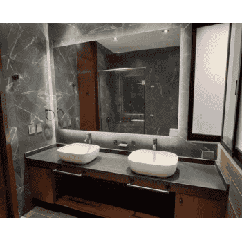 encimera baño con faldon