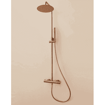 columna ducha oro rosa