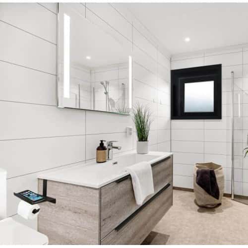 soporte para movil en mueble de baño