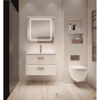 mueble baño tirador oro cepillado