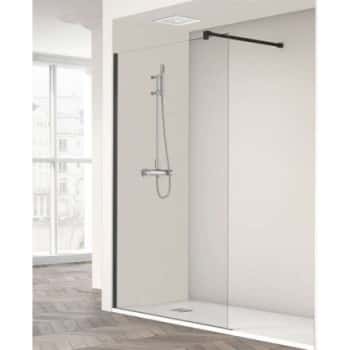 mampara fija negra mate