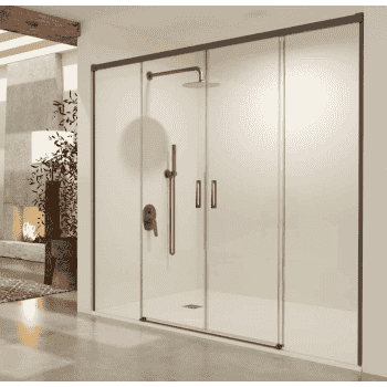 mampara black gun metal