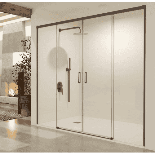 mampara black gun metal