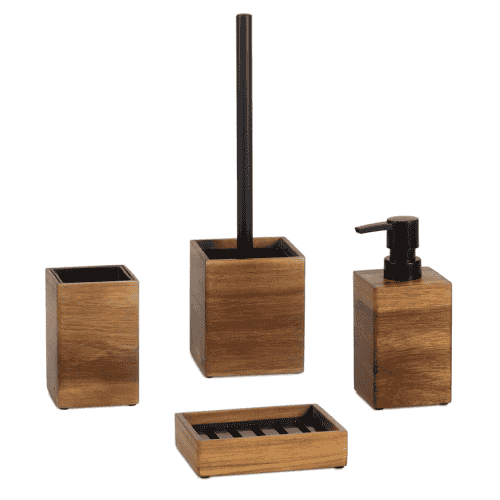 dosificador baño madera