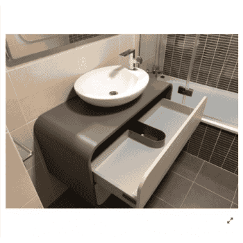 Mueble para baño en obra