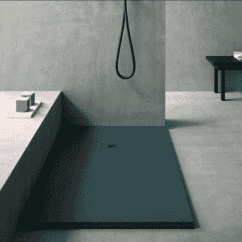 plato ducha color verde