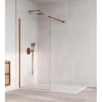 mampara fija acabado cobre