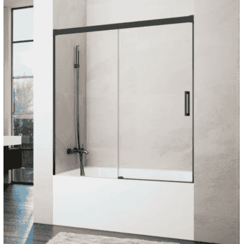 mampara basic negro mate