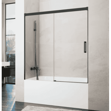 mampara basic negro mate